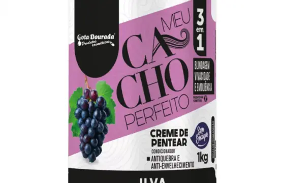 Gota Dourada Meu Cacho Perfeito Creme para Peinar Uva 1K